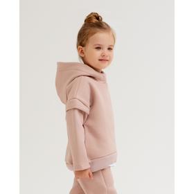 

Худи для девочки MINAKU: Casual Collection KIDS цвет пудра, рост 110 см