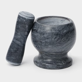 Ступка с толкушкой «Мрамор», из натурального камня от Сима-ленд
