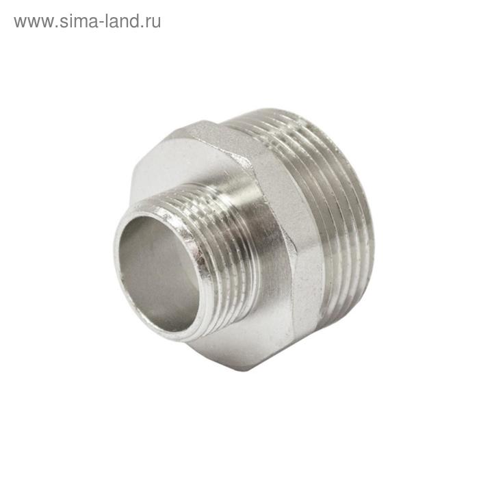 

Ниппель переходной STI, 1 1/2" x 1", никелированная латунь