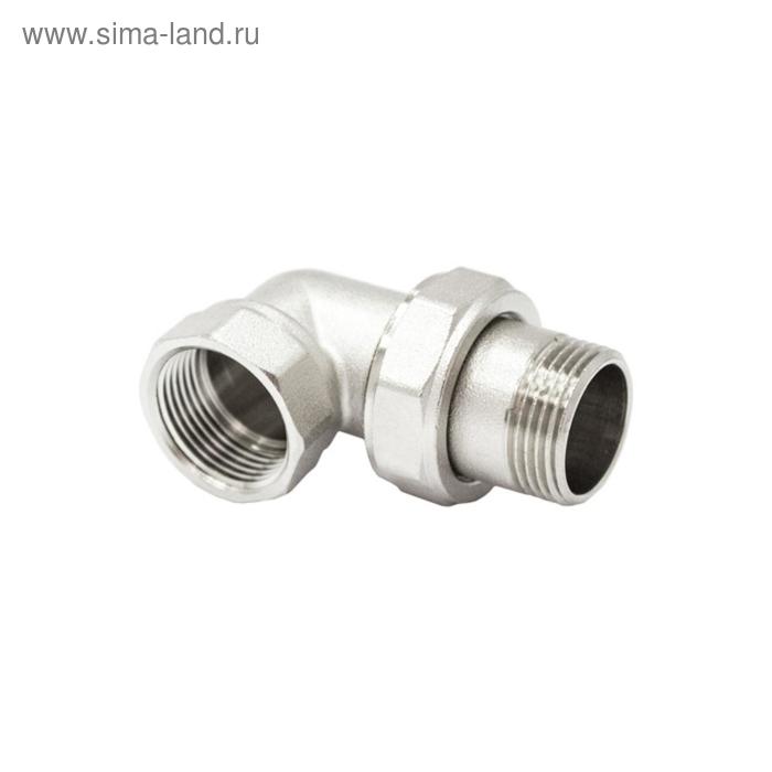 

Соединитель STI, 3/4", американка, угловой, никелированная латунь
