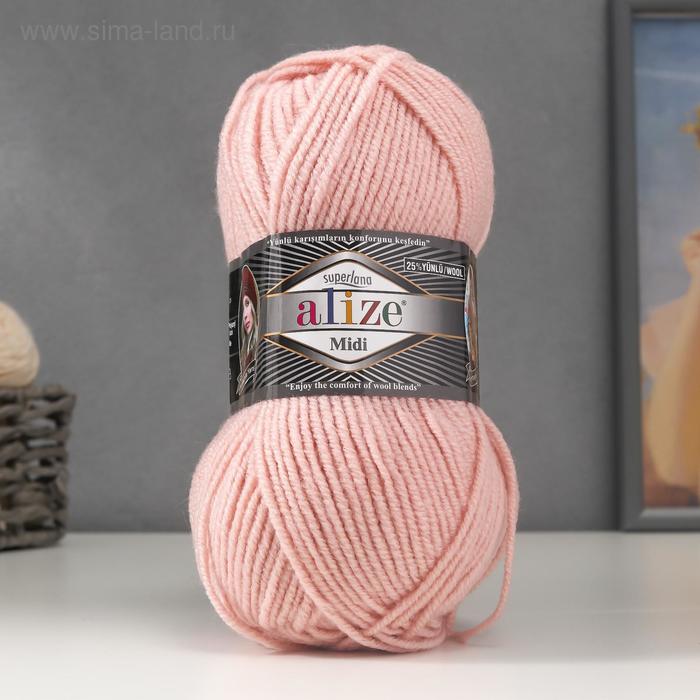 

Пряжа "Superlana midi" 25% шерсть, 75% акрил 170м/100гр (523)