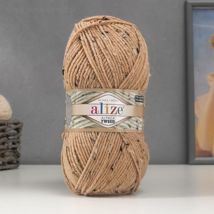 

Пряжа "Alpaca tweed" 15%шерсть,15%альпака,5%вискоза,65%акрил (262 бежевый)