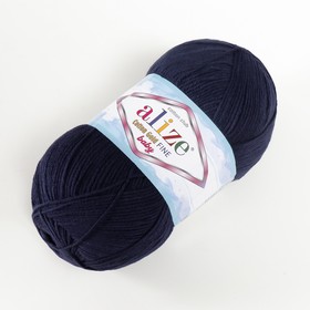 

Пряжа "Cotton gold fine baby" 55% хлопок, 45% акрил 470м/100гр (58 т.синий)