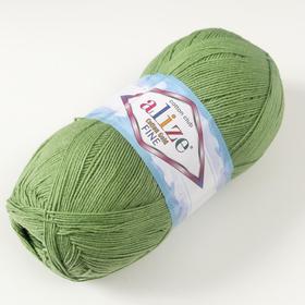

Пряжа "Cotton gold fine" 55% хлопок, 45% акрил 660м/100гр (485 зелень)