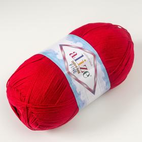 

Пряжа "Cotton gold fine" 55% хлопок, 45% акрил 660м/100гр (390 вишня)