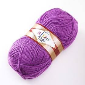 

Пряжа "Angora Real 40 Plus" 40% шерсть, 60% акрил 225м/100гр (206 ярк.лиловый)