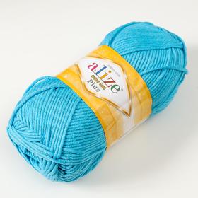 

Пряжа "Cotton Gold Plus" 55% хлопок, 45% акрил 200м/100гр (287 голуб.бирюза)