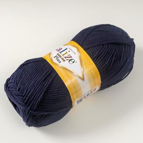 

Пряжа "Cotton Gold Plus" 55% хлопок, 45% акрил 200м/100гр (58 т.синий)