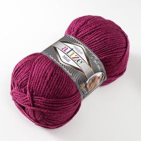 

Пряжа "Superlana midi" 25% шерсть, 75% акрил 170м/100гр (307 свекольный)