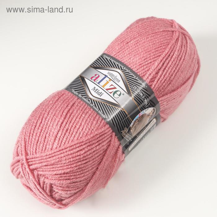 

Пряжа "Superlana midi" 25% шерсть, 75% акрил 170м/100гр (204 тёмн.пудра)
