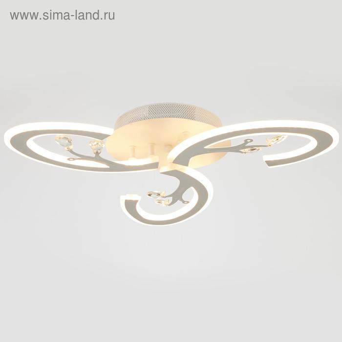 

Люстра с ПДУ 71159/3 LED 108Вт диммер 3000-6000К белый 52х52х10 см