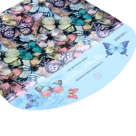 

Папка-конверт на кнопке A5 (240 x 170 мм), 150 мкм, непрозрачная с рисунком, deVENTE Butterflies