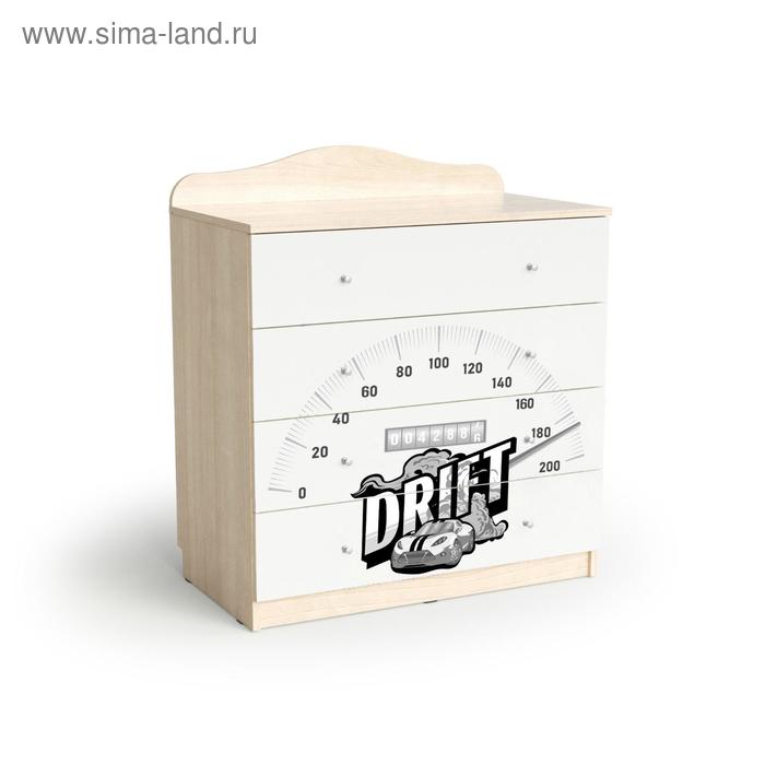 

Комод с 4 ящиками 800*450*910 ясень шимо светлый,белая машина