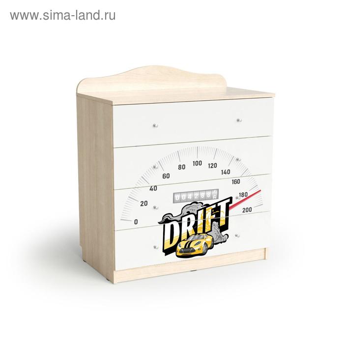

Комод с 4 ящиками 800*450*910 ясень шимо светлый, желтая машина
