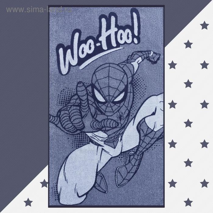 фото Полотенце махровое "человек паук", 70х130 см, 100% хлопок, 420гр/м2 marvel