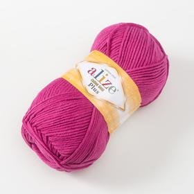 

Пряжа "Cotton Gold Plus" 55% хлопок, 45% акрил 200м/100гр (649 малиновый)