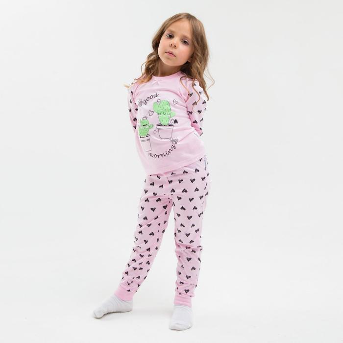 Пижама для девочки, цвет сиреневый, рост 98-104 см