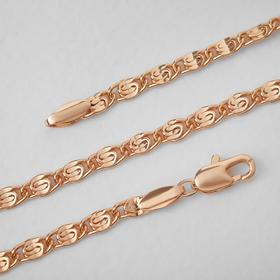 

Браслет металл "Цепь" улитка, продолговатый карабин, цвет золото, ширина 3 мм, L=19 см