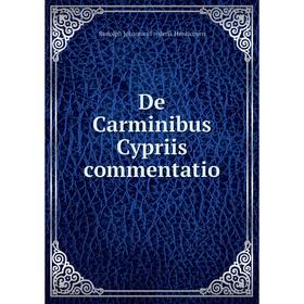 

Книга De Carminibus Cypriis commentatio