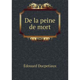 

Книга De la peine de mort