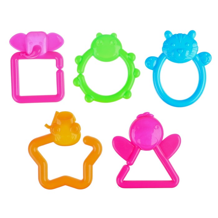 Набор погремушек «Гусеничка»: 6 деталей