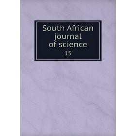 

Книга South African journal of science 15