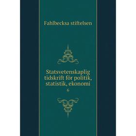 

Книга Statsvetenskaplig tidskrift för politik, statistik, ekonomi 6