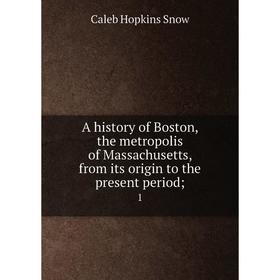 

Книга A history of Boston, the metropolis of Massachusetts, from its origin to the present period 1