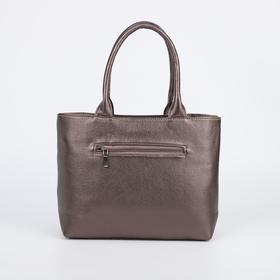 

Сумка женская, отдел на молнии, наружный карман, цвет бронзовый