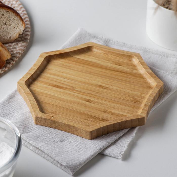 

Блюдо для подачи Доляна Striata, d=19 см, цвет бежевый