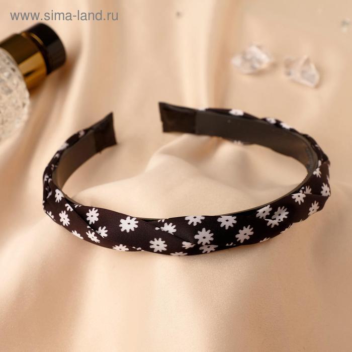 

Ободок для волос "Коса" ромашки, 2 см, микс