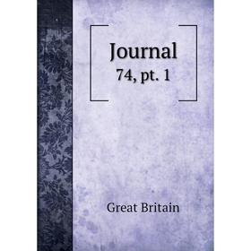 

Книга Journal 74, pt. 1