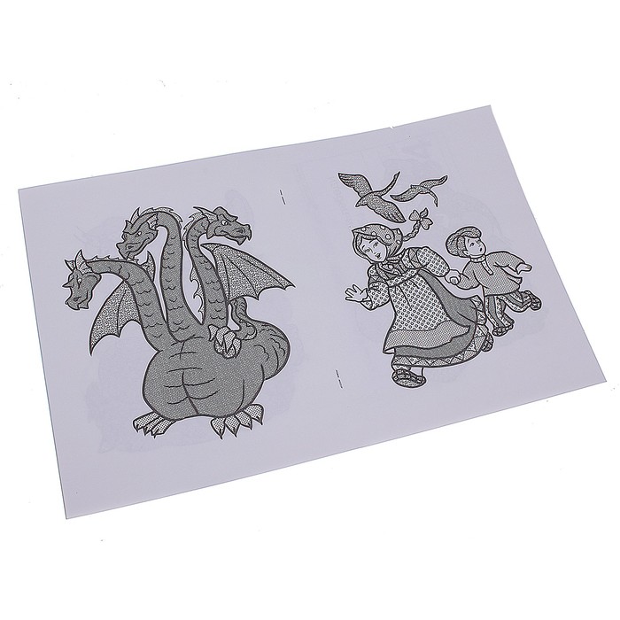 Водная раскраска в сказках "Гуси-лебеди"