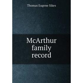 

Книга McArthur family record