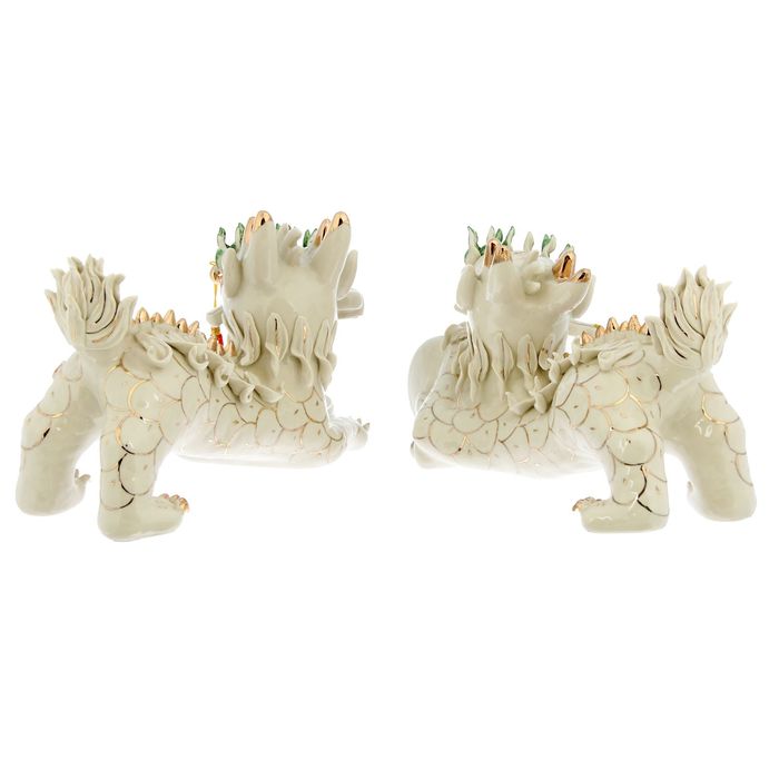 Нэцкэ "Собачки Фу с монетой", набор 2 шт.