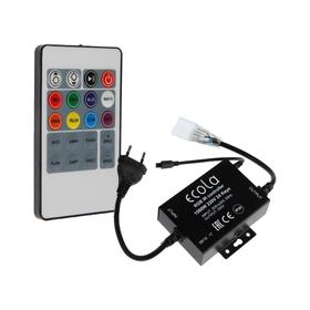 Контроллер Ecola, для RGB ленты 16х8 мм, 220 В, 1000 Вт, 4.5 А, IP68, инфракрасный пульт