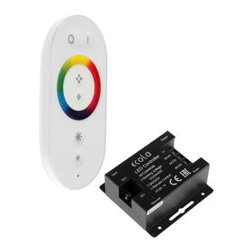 Контроллер Ecola для RGB ленты, 12 – 24 В, 24 А, пульт ДУ, белый Ош