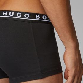 

Трусы мужские Hugo Boss Trunk 3P CO/EL, размер S, цвет чёрный, синий, серый, 3 шт.