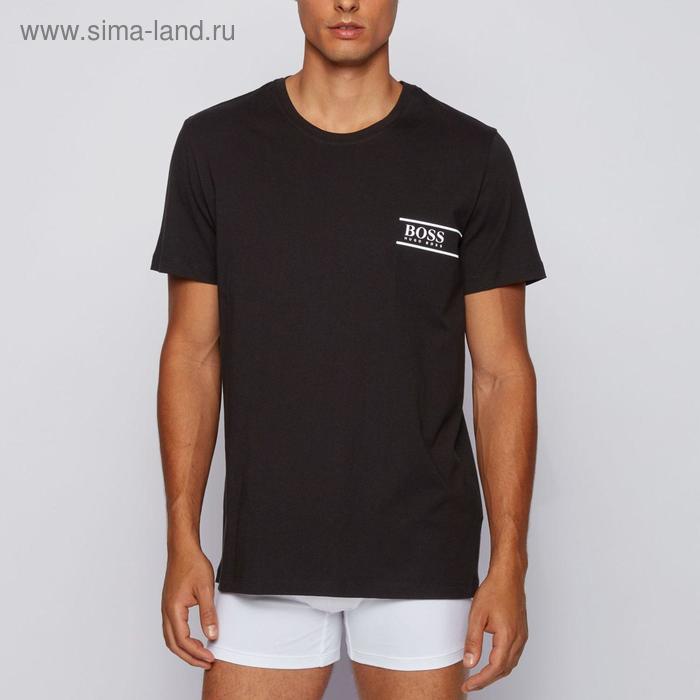 фото Футболка мужская hugo boss t-shirt rn 24, размер l, цвет чёрный