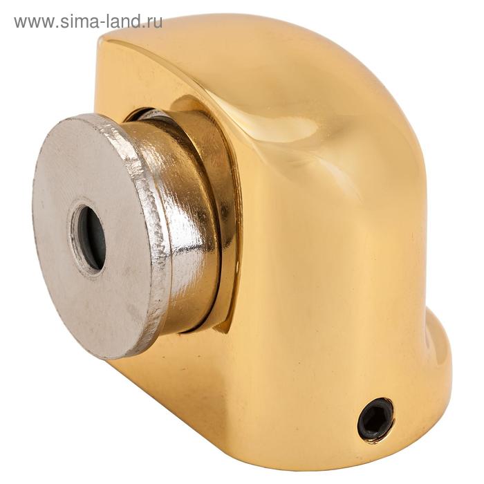 Ограничитель дверной магнитный Апекс DS-2751-М-G, цвет золото