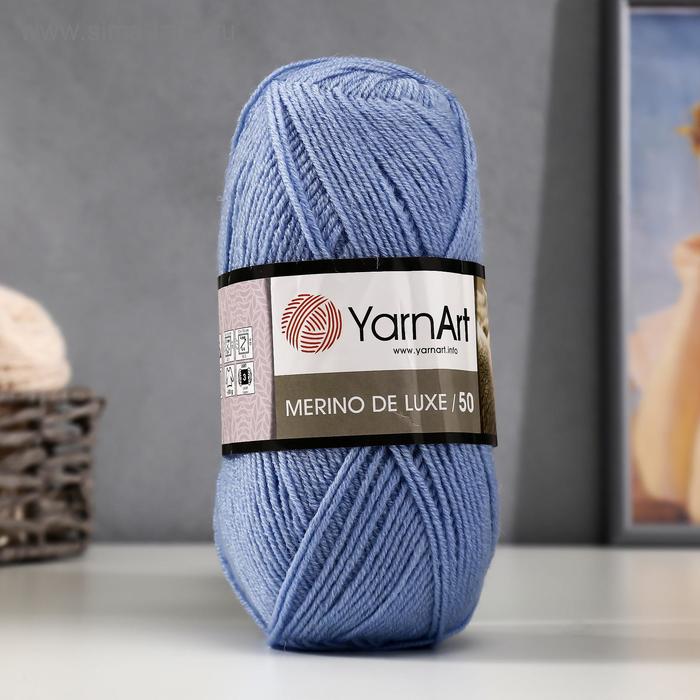 

Пряжа "Merino de luxe 50" 49% шерсть, 51% акрил 280м/100г (3042)
