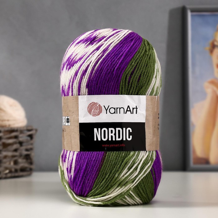 

Пряжа "Nordic" 20% шерсть, 80% акрил 510м/150гр (666)