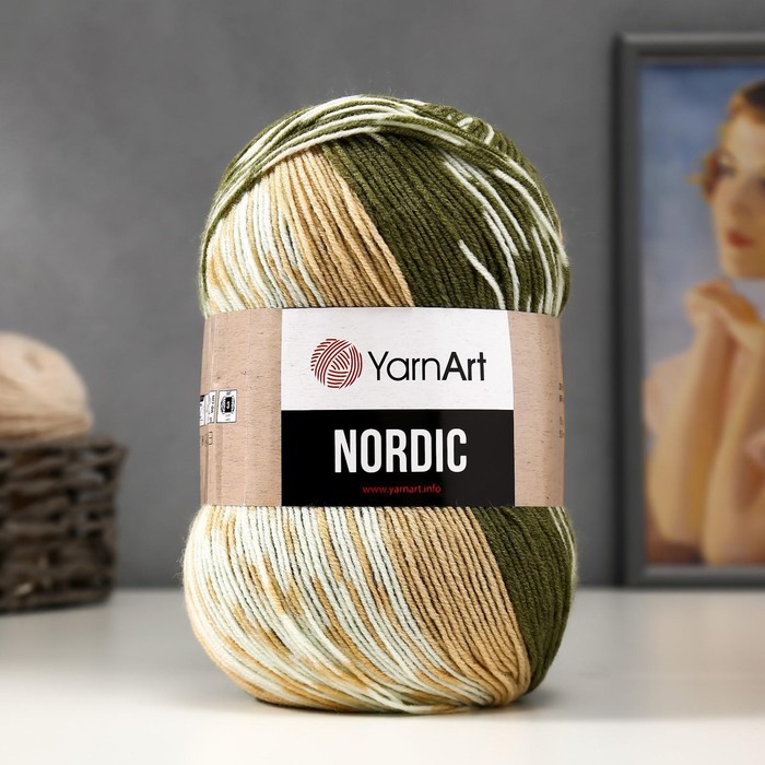 

Пряжа "Nordic" 20% шерсть, 80% акрил 510м/150гр (651)