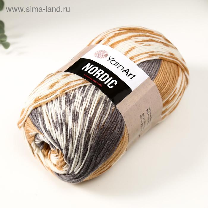 

Пряжа "Nordic" 20% шерсть, 80% акрил 510м/150гр (657)