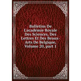 

Книга Bulletins De L'académie Royale Des Sciences, Des Lettres Et Des Beaux-Arts De Belgique, Volume 20, part 1