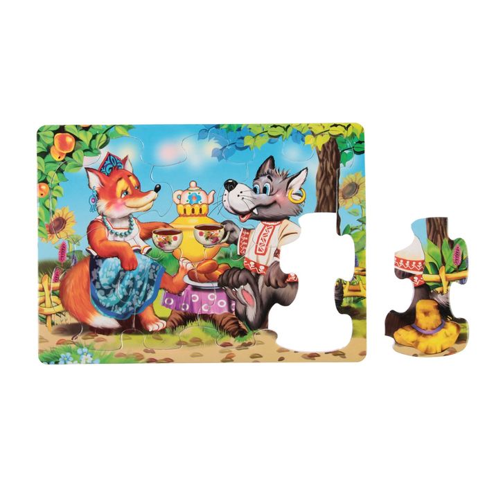 Рамка-пазл "Зверята для малышей", блистер