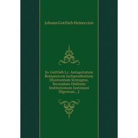 

Книга Jo. Gottlieb J. c. Antiquitatum Romanorum Jurisprudentiam Illustrantum Syntagma, Secundum Ordinem Institutionum Justiniani Digestum, 2