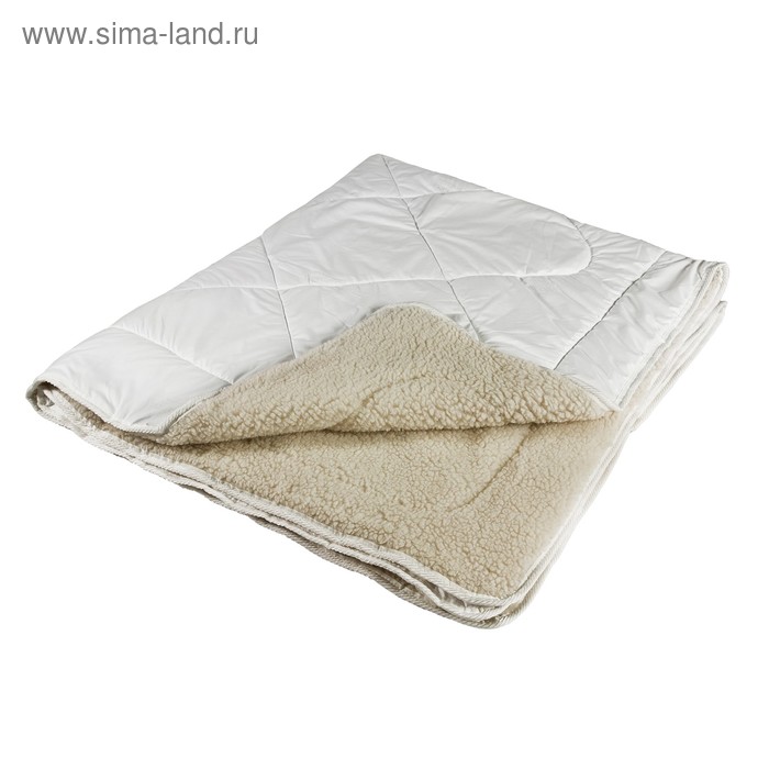 Одеяло Миродель Меринос теплое, шерсть мериносовой овцы, 145*205 ± 5 см, поликоттон, 250 г/м2