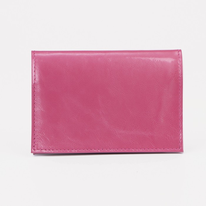 Обложка для паспорта, глянцевый, тёмно-розовый