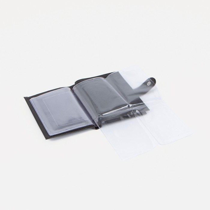 Обложка для автодокументов и паспорта, отдел для купюр, карманы для карт, матовый, цвет коричневый